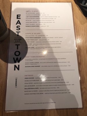 Menu photo 5 East Town Kitchen + Bar Milwaukee, WI