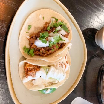 The Battleground - Barbacoa and chicken tinga tacos. - Mexican Near Me - Kent, Ohio