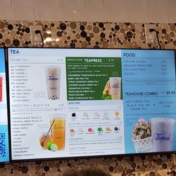 The Teahouse Tapioca & Tea - Menu p1 May 2025