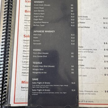 Sake Cafe - Menu - Liquor (June 2025) - Sushi Bars Near Me - Pensacola, Florida Sake Cafe - Menu - Liquor (June 2025) - Sushi Bars Near Me - Pensacola, Florida