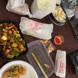 China King - So much food for $30! Can't beat it. We got our Shrimp Egg Roll free for ordinary $30 worth of food! (Coupons on menu)