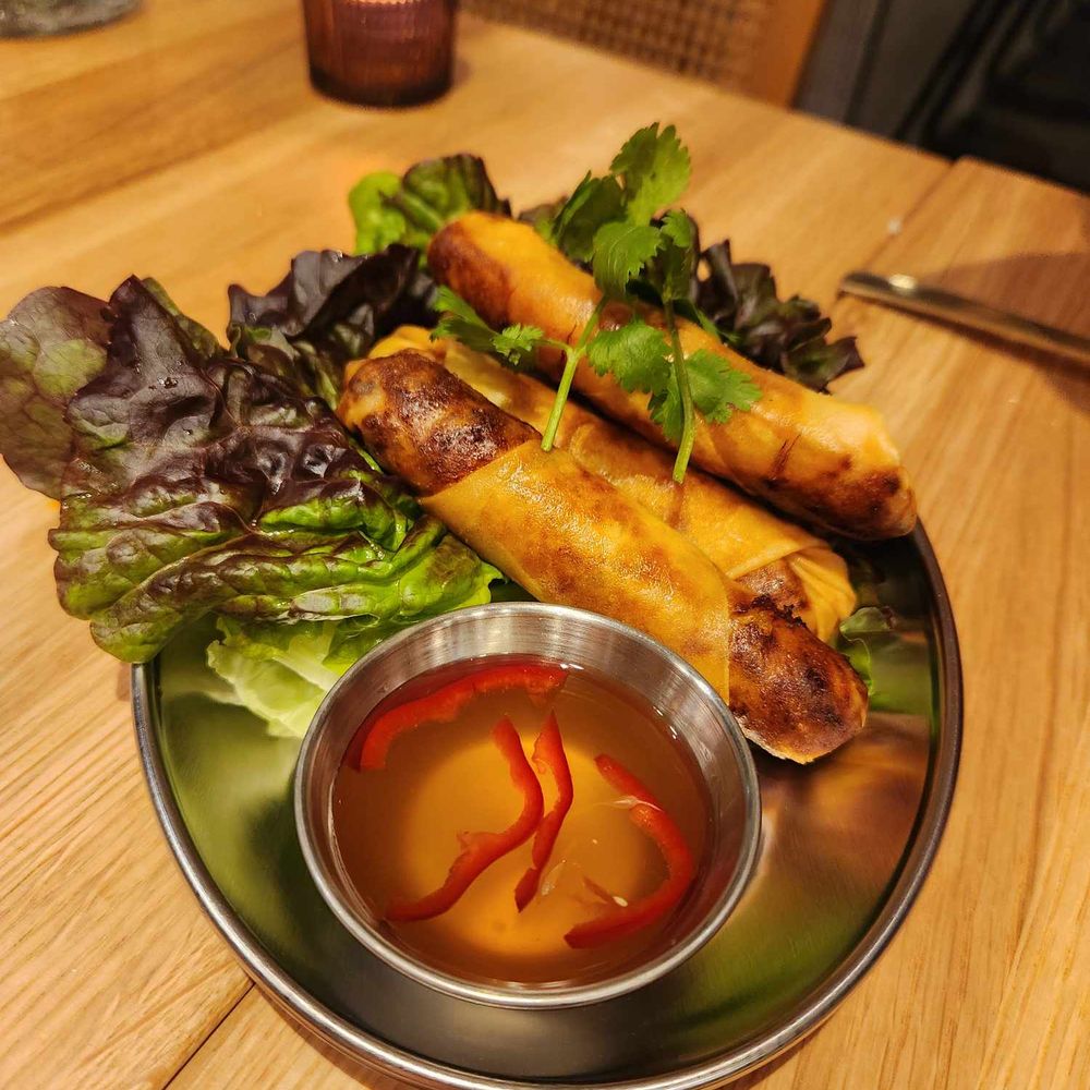 Palilgu - Pork belly and kimchi spring roll - Korean Near Me - Chicago, Illinois Palilgu - Pork belly and kimchi spring roll - Korean Near Me - Chicago, Illinois