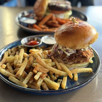 Eureka! - Spicy Fried Chicken Sandwich - American Near Me - San Diego, California Eureka! - Spicy Fried Chicken Sandwich - American Near Me - San Diego, California