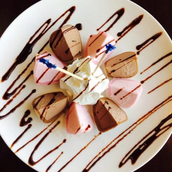 Starfish Sushi - Their mochi ice cream dessert  it's about 4 dollars I think? But pretty refreshing(ordered the chocolate & strawberry) - Sushi Bars Near Me - Downey, California