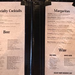 Lava Cantina - Look at these drink prices.