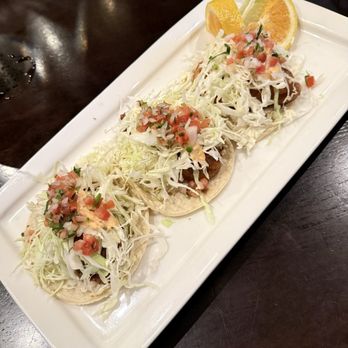 Los Compadres - 3 Tacos de Pescado Ensenada (Ensenada fried fish tacos) - Mexican Near Me - Long Beach, California Los Compadres - 3 Tacos de Pescado Ensenada (Ensenada fried fish tacos) - Mexican Near Me - Long Beach, California