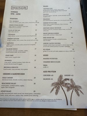 Menu photo 6 Beachside Restaurant and Bar Marina del Rey, CA