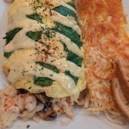 Crab and shrimp omelet Crab and shrimp omelet