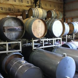 Vashon Winery - Barrels inside.