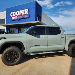 Exterior outside entrance of Jackie Cooper Tint and Electronics - 2024 Toyota Tundra with LLumar IRX tint on the windows, windshield and sunroof! - Oklahoma City, Oklahoma Exterior outside entrance of Jackie Cooper Tint and Electronics - 2024 Toyota Tundra with LLumar IRX tint on the windows, windshield and sunroof! - Oklahoma City, Oklahoma