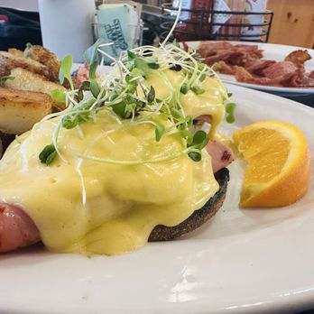 Cornerstone Cafe - Amazing Microgreens finish off the dish wonderfully - Breakfast & Brunch Near Me - Dunsmuir, California