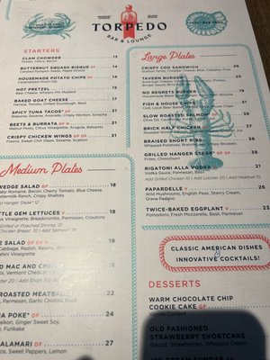 Menu photo 2 Torpedo Bar & Lounge Newport, RI