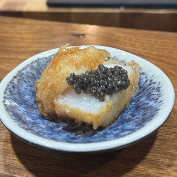M Tempura - Scallop with caviar - Japanese Near Me - Durham, North Carolina M Tempura - Scallop with caviar - Japanese Near Me - Durham, North Carolina