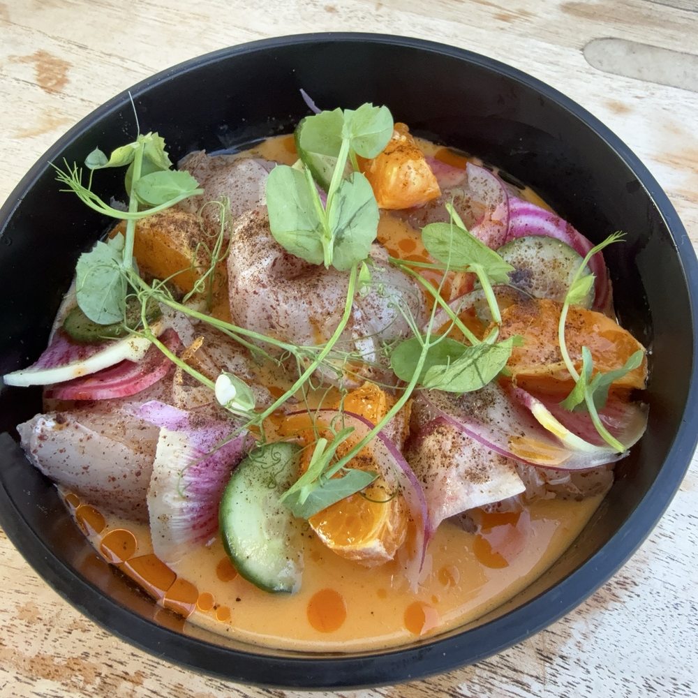 The Rooftop Bar - Kampachi crudo - Beer Bar Near Me - Oceanside, California The Rooftop Bar - Kampachi crudo - Beer Bar Near Me - Oceanside, California