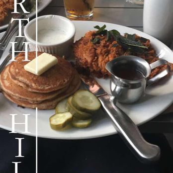 Yard House - Nashville Hot Chicken , Sweet Potato pancakes and pickles $16.95 Trust me it is delicious!! I forget the name of the dipping sauces. - Bars Near Me - Raleigh, North Carolina Yard House - Nashville Hot Chicken , Sweet Potato pancakes and pickles $16.95 Trust me it is delicious!! I forget the name of the dipping sauces. - Bars Near Me - Raleigh, North Carolina