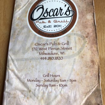 Oscar's Pub & Grill - Menu - New American Near Me - Milwaukee, Wisconsin