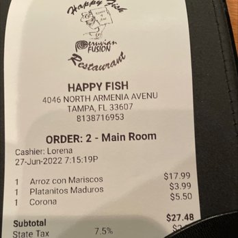 Happy Fish - Peruvian Near Me - Tampa, Florida Happy Fish - Peruvian Near Me - Tampa, Florida