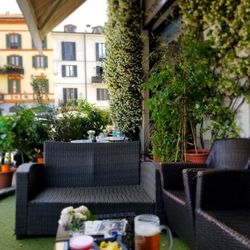 Rookies - Outdoor seating area facing the road or the Navigli.