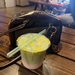 Matcha and strawberry