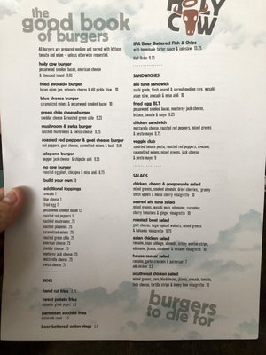 Menu photo 4 Holy Burgers Albuquerque, NM