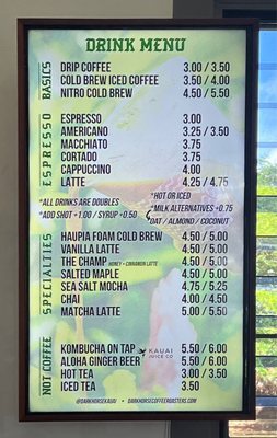 Menu photo 5 Dark Horse Coffee Roasters Koloa, HI