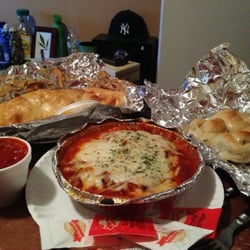 Lasagna and Stromboli! It was all delicious!