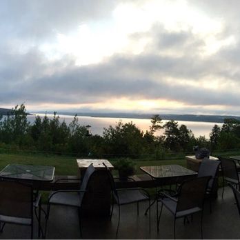 Holiday Inn Express Munising-Lakeview - Early morning sunrise over Lake Superior from hotel patio. Picture does not do it justice. It was absolutely beautiful! - Hotels Near Me - Munising, Michigan