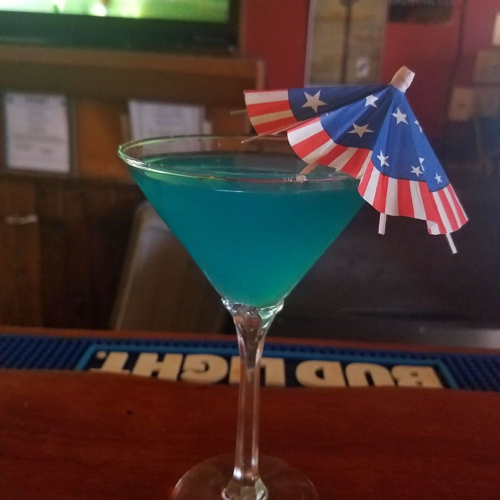 Their 4th of July martini special. Their 4th of July martini special.