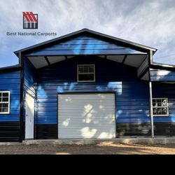 Best National Carports - Barn 42x20x12/8 14 Gauge