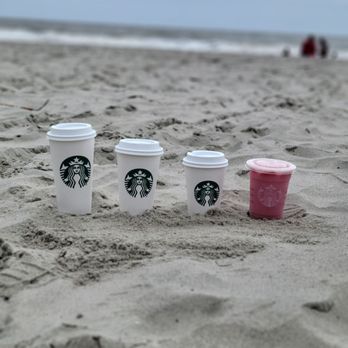 Starbucks - three cups of coffee on a sandy beach - Coffee & Tea Near Me - Myrtle Beach, South Carolina Starbucks - three cups of coffee on a sandy beach - Coffee & Tea Near Me - Myrtle Beach, South Carolina