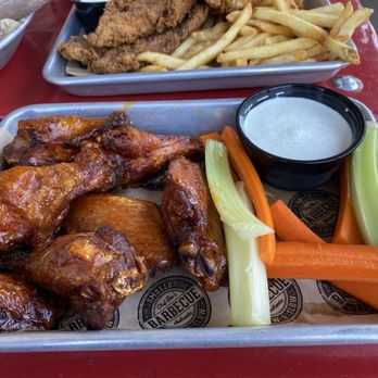Del's Hideout - 24 Hour Wings (Buffalo flavor) - Barbeque Near Me - San Diego, California Del's Hideout - 24 Hour Wings (Buffalo flavor) - Barbeque Near Me - San Diego, California