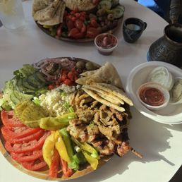 Gyro Platter Hummus Platter Turkish coffee