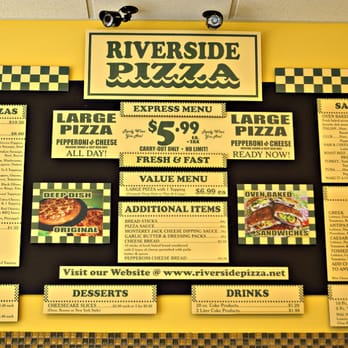 Riverside Pizza - Interior menu - Pizza Near Me - Dacula, Georgia Riverside Pizza - Interior menu - Pizza Near Me - Dacula, Georgia