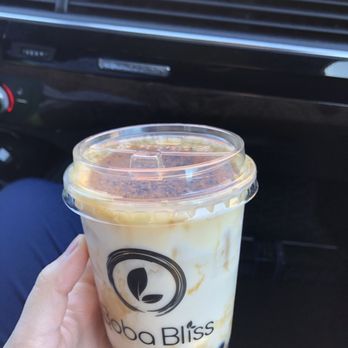 Boba Bliss - creme brûlée pearl latte with a perfect amount of salt and toasted sugar - Bubble Tea Near Me - Dublin, California
