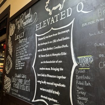 Elevated Q - Chalkboard - Barbeque Near Me - Westminster, Colorado