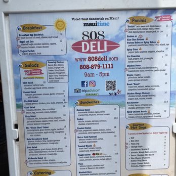 808 Deli - Menu - Delis Near Me - Kihei, Hawaii 808 Deli - Menu - Delis Near Me - Kihei, Hawaii