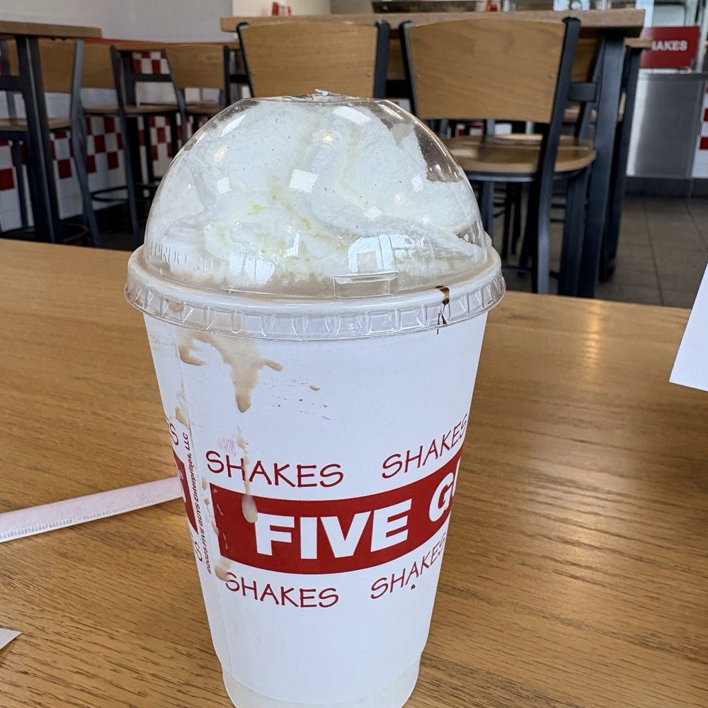 Five Guys - Chocolate Shake - Burgers Near Me - Austin, Texas