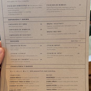 Suspiro - Appetizer menu - Spanish Near Me - San Jose, California