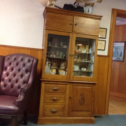 Decor in new office. Antique medical theme.