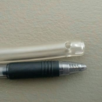Spa Lavage - This photo shows the clean water inflow nozzle compared to an average pen. The actual outer diameter of the nozzle is 3/8 inch. - Colonics Near Me - Boca Raton, Florida Spa Lavage - This photo shows the clean water inflow nozzle compared to an average pen. The actual outer diameter of the nozzle is 3/8 inch. - Colonics Near Me - Boca Raton, Florida