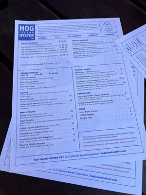 Menu photo 3 Hog Island Oyster Co Napa, CA Menu photo 3 Hog Island Oyster Co Napa, CA