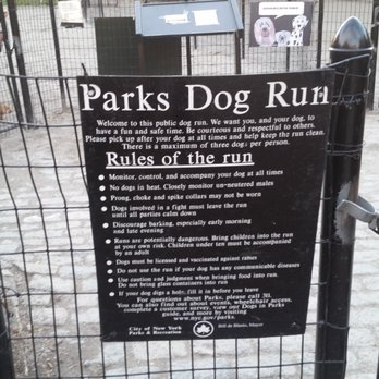 72nd Street Dog Run - Rules of the dog run - Dog Parks Near Me - New York, New York