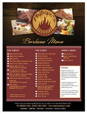 Menu photo 1 Philyaws Cookout & Catering Eugene, OR Menu photo 1 Philyaws Cookout & Catering Eugene, OR