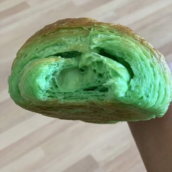 CA Bakehouse - weird lighting, but the Kaya Croissant - Bakeries Near Me - San Jose, California
