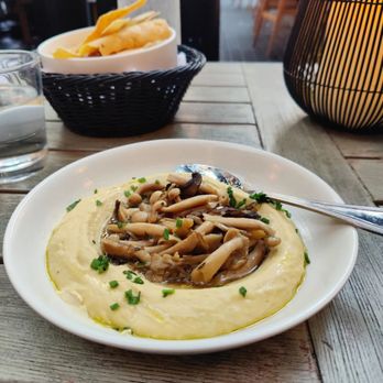 Aba - Mushroom hummus - Mediterranean Near Me - Austin, Texas