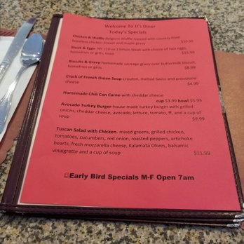 JJ's Diner - Sunday Specials Menu - Breakfast & Brunch Near Me - Egg Harbor Township, New Jersey JJ's Diner - Sunday Specials Menu - Breakfast & Brunch Near Me - Egg Harbor Township, New Jersey