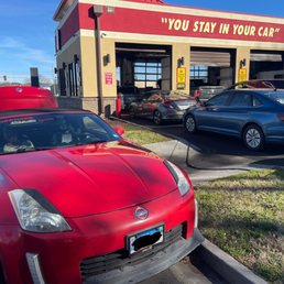 Car on the curb