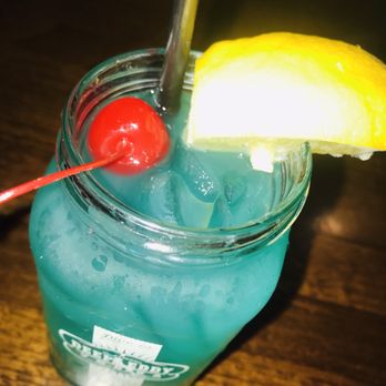 Brass Monkey - Bayou Bugaloo  Vodka, Coconut Rum, Blue Curacao, Pineapple Juice and Sprite  Great Drink - Bars Near Me - Providence, Rhode Island