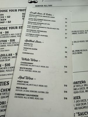 Menu photo 4 Tacos Fita Beaverton, OR