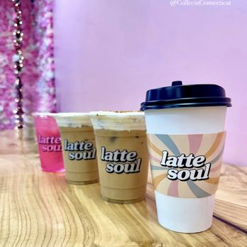 Latte Soul Coffee Shop - @coffeeinconnecticut Chai Hot Latte, Gingerbread Iced Latte, Cookie Butter Iced Latte and the Dragon Fruit Energy (plant-based) - Coffee & Tea Near Me - Hamden, Connecticut Latte Soul Coffee Shop - @coffeeinconnecticut Chai Hot Latte, Gingerbread Iced Latte, Cookie Butter Iced Latte and the Dragon Fruit Energy (plant-based) - Coffee & Tea Near Me - Hamden, Connecticut